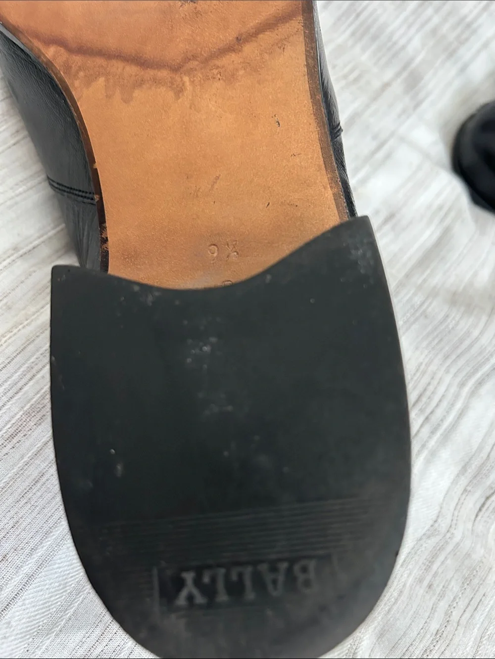 Bally Black Leather Men's Slip-On Loafers